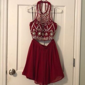 RED HOMECOMING DRESS
